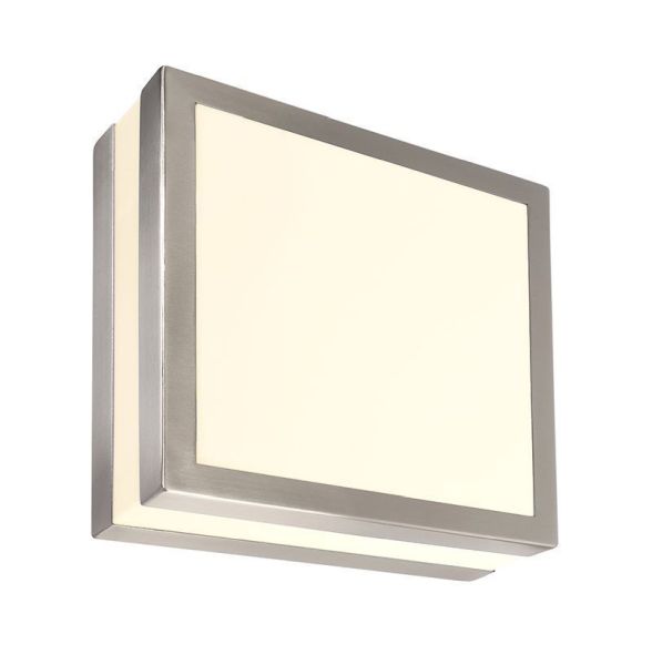 Deko-Light 731052 Wandaufbauleuchte, Scuti I Eckig, 2x max. 11 W E27, Silber, 220-240 V/AC, 50 / 6