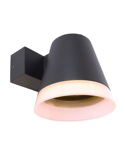 Deko-Light 731076 Wandaufbauleuchte, Serpentis, 6,2 W, 3000 K, Grau, 220-240 V/AC, 50 / 60 Hz, IP