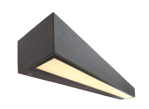 Deko-Light 731136 Wandaufbauleuchte, Linear II Double 250 mm, 14 W, 3000 K, Grau, 220-240 V/AC, 50