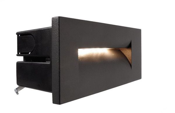 Deko-Light 763011 Wandeinbauleuchte, Yvette III, 9,5 W, 3000 K, Anthrazit, 220-240 V/AC, 50 / 60 H