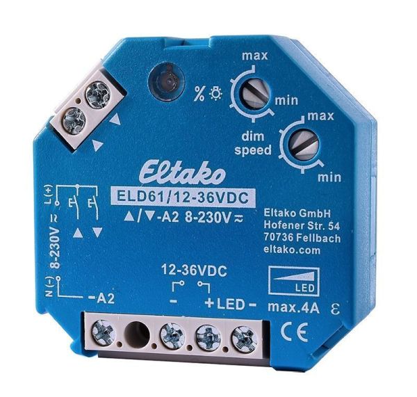 Eltako 843033 Zubehör LED-Dimmschalter ELD61/12-36V
