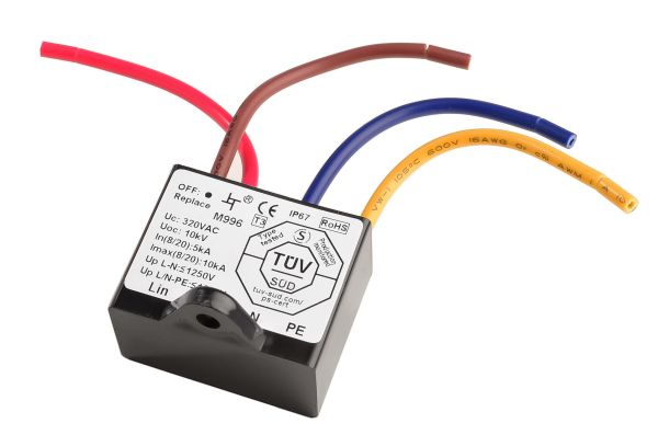 Deko-Light 843055 Elektrisches Montagezubehör, Überspannungsschutzfilter mit Kontrollanzeige, 230-
