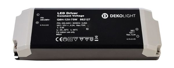 Deko-Light 862127 Netzgerät BASIC CV Q8H-12-75W