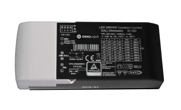 Deko-Light 862190 , Netzgerät (CC, DC) dimmbar, BASIC, DIM, Multi CC, IE-12D, Stromkonst