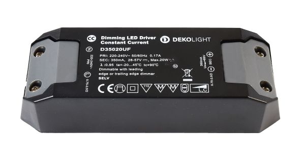 Deko-Light 862204 , Netzgerät (CC, DC) dimmbar, BASIC, DIM, CC, D35020UF/20W, Stromkonst