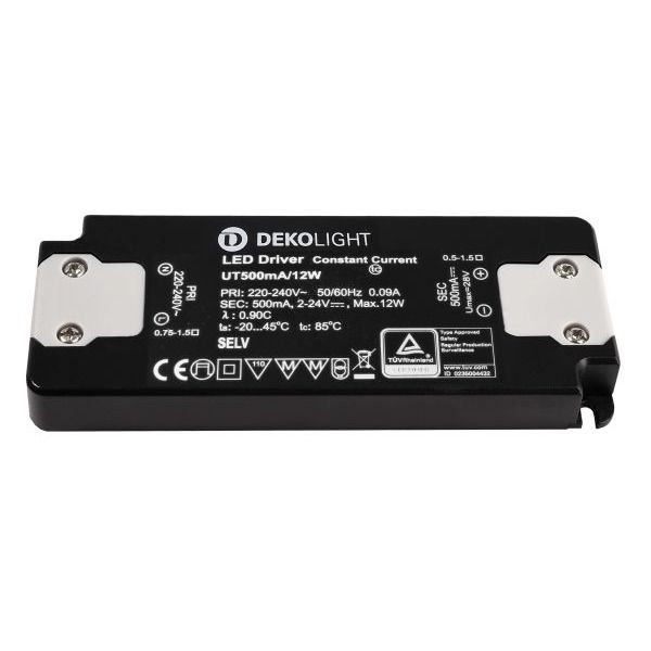 Deko-Light 862225 , Netzgerät (CC, DC), FLAT, CC, UT500mA/12W, Stromkonstant, 1,0-12,0 W