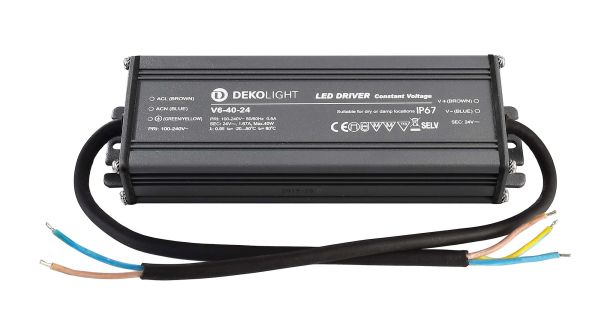Deko-Light 872083 , Netzgerät (CV, DC), IP, CV, V6-40-24, Spannungskonstant, 40.0 W, 100