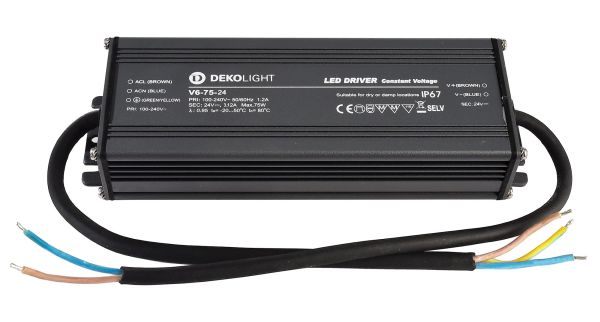 Deko-Light 872085 , Netzgerät (CV, DC), IP, CV, V6-75-24, Spannungskonstant, 75.0 W, 100