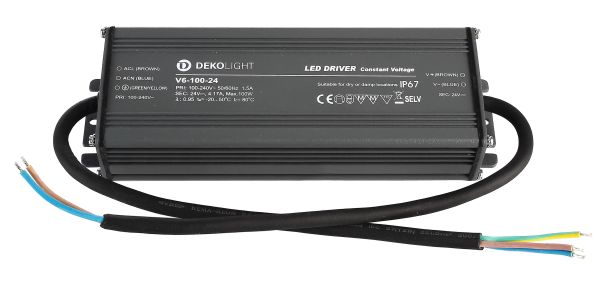 Deko-Light 872094 , Netzgerät (CV, DC), IP, CV, V6-100-24, Spannungskonstant, 100.0 W, 1