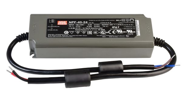 Meanwell 872101 , Netzgerät (CV, DC), CV, NPF-40-24, Spannungskonstant, 40.0 W, 90-305 V