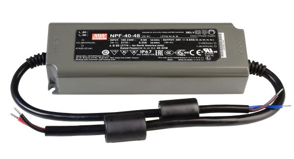 Meanwell 872105 , Netzgerät (CV, DC), CV, NPF-40-48, Spannungskonstant, 40.0 W, 90-305 V