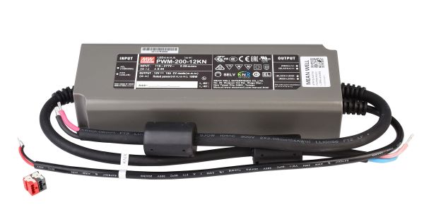 Meanwell 872111 , Netzgerät (CV, DC) dimmbar, CV, PWM-200-12KN, Spannungskonstant, Dimmb