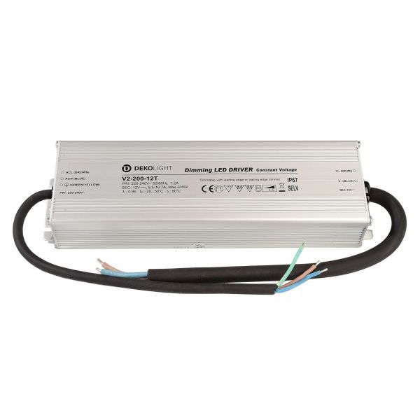 Deko-Light 872137 , Netzgerät (CV, DC) dimmbar, IP, DIM CV, 12V 66-200W, Spannungskonsta
