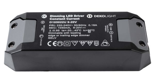 Deko-Light 872647 , Netzgerät (CC, DC) dimmbar, BASIC, DIM, CC, D105022U/22W, Stromkonst