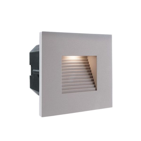 Deko-Light 930417 Mechanisches Systemzubehör, Abdeckung silber grau eckig für Light Base II COB Ou