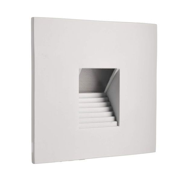 Deko-Light 930485 Mechanisches Systemzubehör, Abdeckung eckig weiß Stufe für Alwaid, Länge: 75 mm,