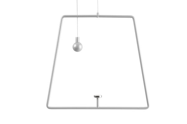 Deko-Light 930625 Mechanisches Systemzubehör, Pendel für Magnetleuchte Miram Weiß, Breite: 205 mm,