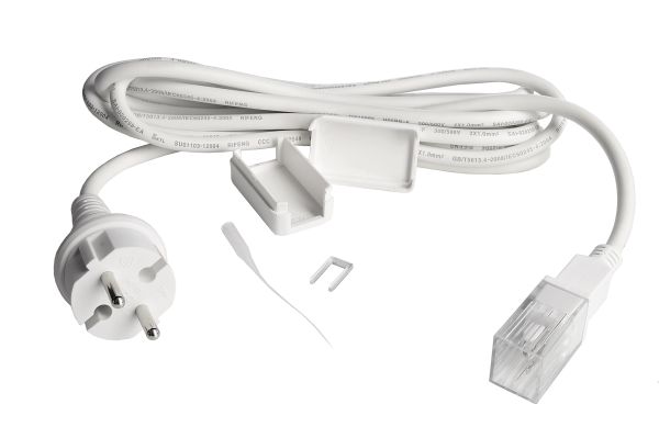 Deko-Light 930690 Mechanisches Systemzubehör, Einspeisekabel mit Konturenstecker für 230V LED Stri