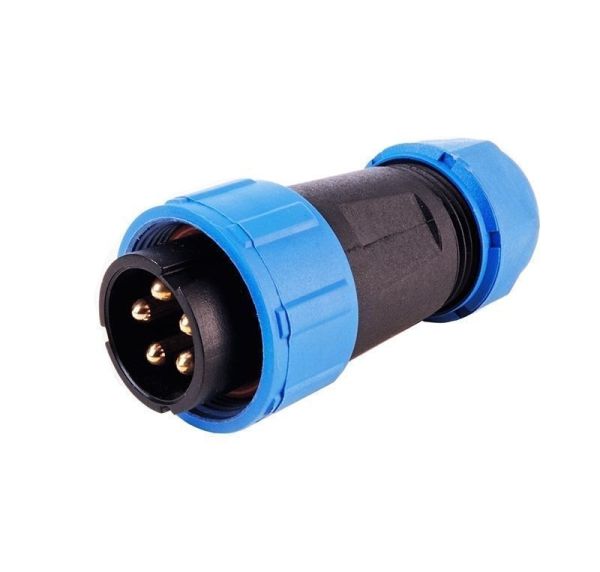 Deko-Light 940057 Elektrisches Montagezubehör, Weipu HQ 12/24/48V Stecker 5-polig, Länge: 65 mm, H