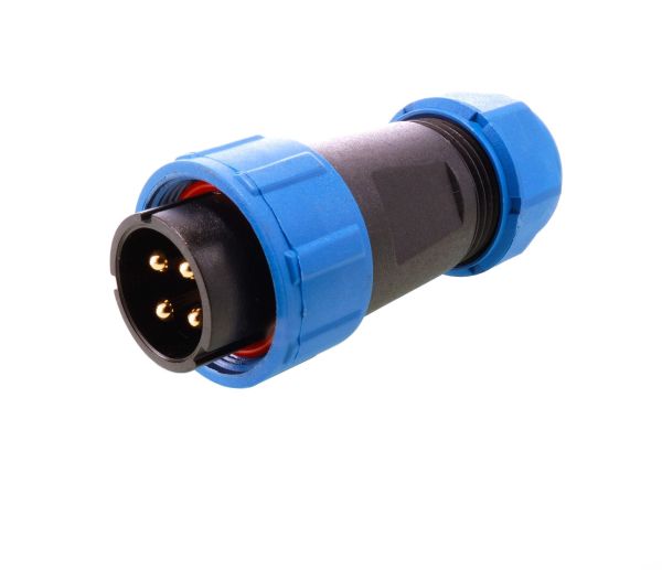 Deko-Light 940062 Elektrisches Montagezubehör, Weipu HQ 12/24/48V Stecker 4-polig, IP 67