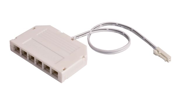 Deko-Light 940065 Elektrisches Montagezubehör, MINI-AMP 6-fach VT (1x Stecker, 6x Buchse) 20cm, 12