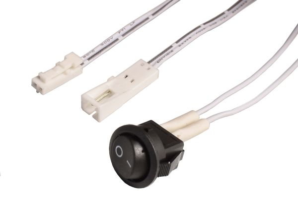 Deko-Light 940066 Elektrisches Montagezubehör, MINI-AMP Einbausch. (Stecker-Buchse) 2x 100cm, 12V/