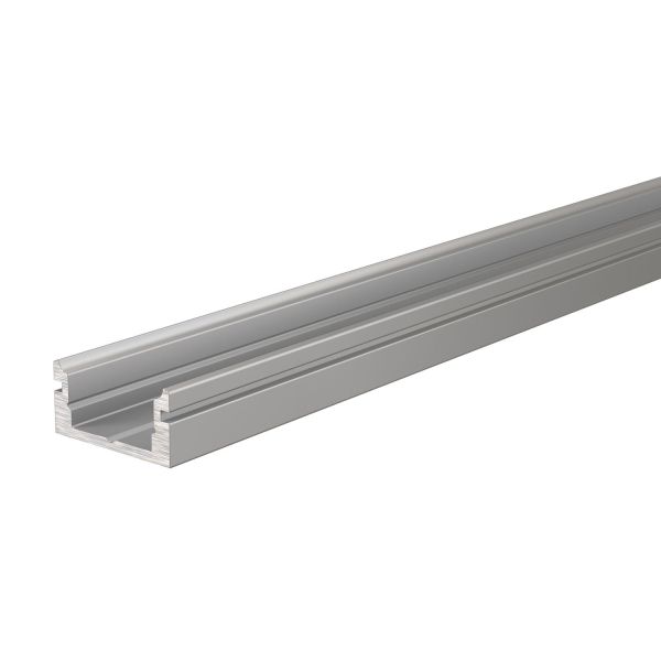 Deko-Light 970001 Profil, U-Profil flach AU-01-08, 2m, Silber, Aluminium, Matt, Eloxiert, Länge: 2