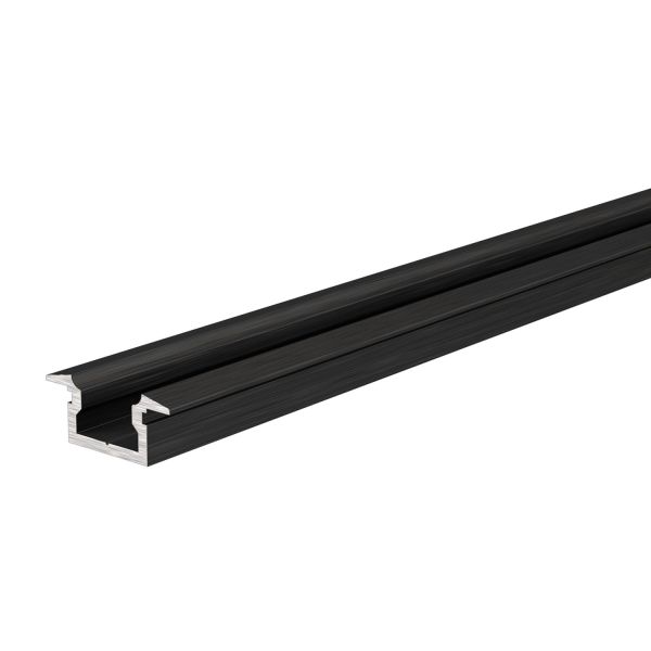 Deko-Light 975083 Profil, T-Profil flach ET-01-05, 2m, Schwarz, Aluminium, Matt, Eloxiert, Länge:
