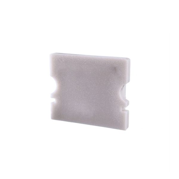 Deko-Light 978061 Profil Endkappe, Endkappe P-AU-02-12 Set 2 Stk, Grau, Kunststoff, Länge: 18 mm,