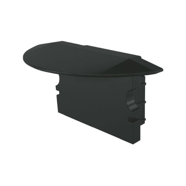 Deko-Light 978152 Profil Endkappe, Endkappe P-ET-02-15 Set 2 Stk, Schwarz, Kunststoff, Länge: 30 m