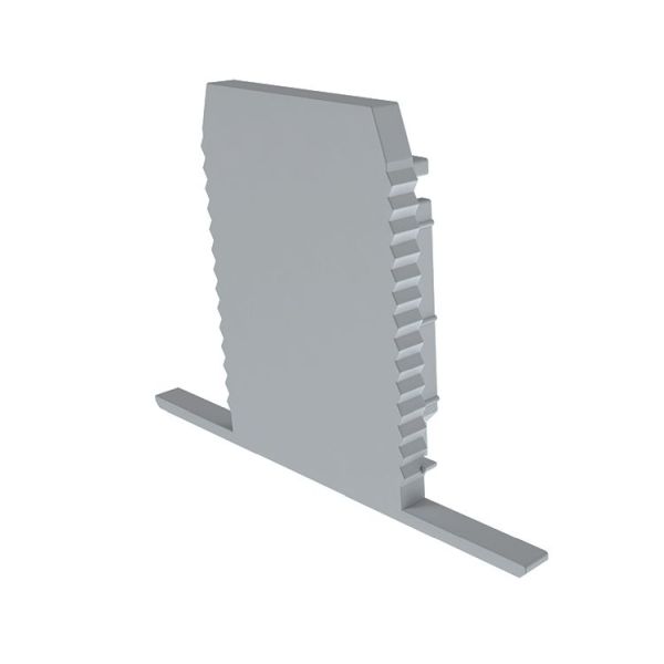 Deko-Light 978261 Profil Endkappe, Endkappe P-ET-03-10 Set 2 Stk, Grau, Kunststoff, Länge: 37.5 mm