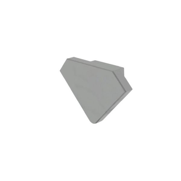 Deko-Light 978341 Profil Endkappe, Endkappe P-EV-04-12 Set 2 Stk, Grau, Kunststoff, Länge: 24.5 mm