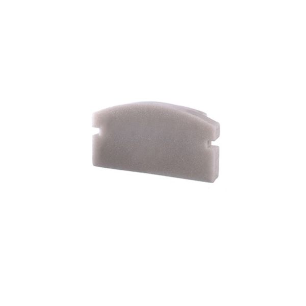 Deko-Light 978511 Profil Endkappe, Endkappe F-AU-01-10 Set 2 Stk, Grau, Kunststoff, Länge: 16 mm,