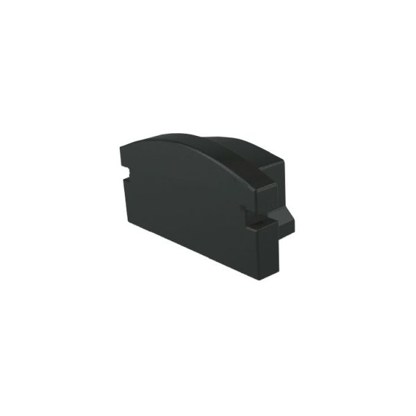 Deko-Light 978512 Profil Endkappe, Endkappe F-AU-01-10 Set 2 Stk, Schwarz, Kunststoff, Länge: 16 m