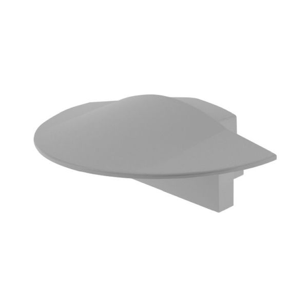 Deko-Light 978591 Profil Endkappe, Endkappe F-ET-01-10 Set 2 Stk, Grau, Kunststoff, Länge: 25 mm,