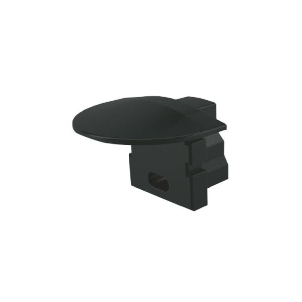Deko-Light 978692 Profil Endkappe, Endkappe F-ET-02-05 Set 2 Stk, Schwarz, Kunststoff