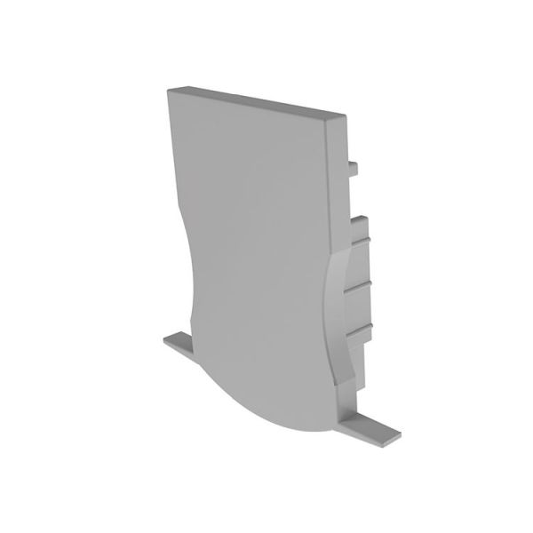 Deko-Light 978721 Profil Endkappe, Endkappe F-ET-04-12 Set 2 Stk, Grau, Kunststoff, Länge: 27 mm,