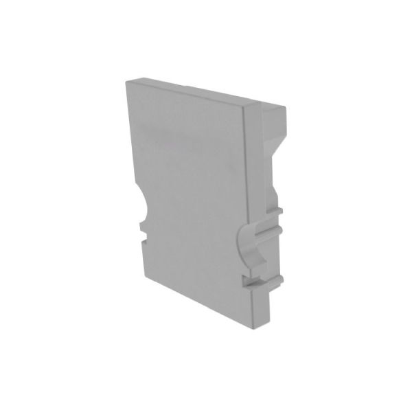 Deko-Light 979021 Profil Endkappe, Endkappe H-AU-02-10 Set 2 Stk, Grau, Kunststoff, Länge: 16 mm,
