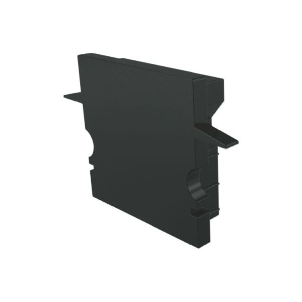 Deko-Light 979152 Profil Endkappe, Endkappe H-ET-02-15 Set 2 Stk, Schwarz, Kunststoff, Länge: 30 m