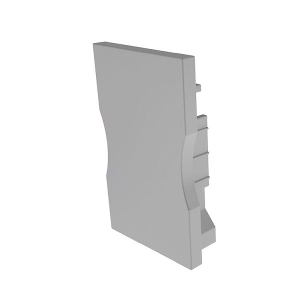Deko-Light 979221 Profil Endkappe, Endkappe H-AU-03-12 Set 2 Stk, Grau, Kunststoff, Länge: 28.6 mm