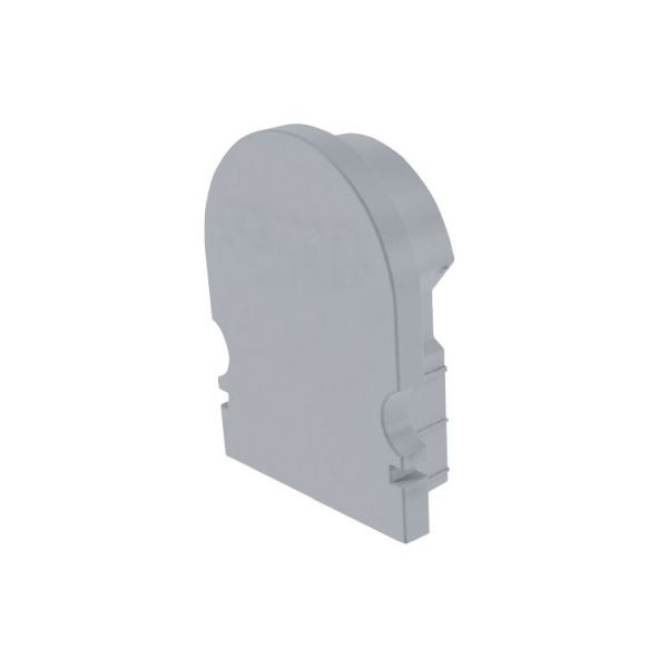Deko-Light 979531 Profil Endkappe, Endkappe R-AU-02-12 Set 2 Stk, Grau, Kunststoff, Länge: 18 mm,