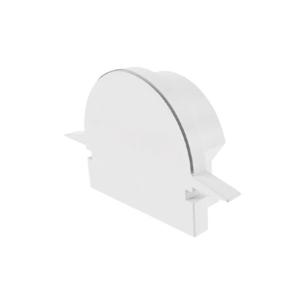 Deko-Light 979550 Profil Endkappe, Endkappe R-ET-01-12 Set 2 Stk, Weiß, Kunststoff, Länge: 27 mm,