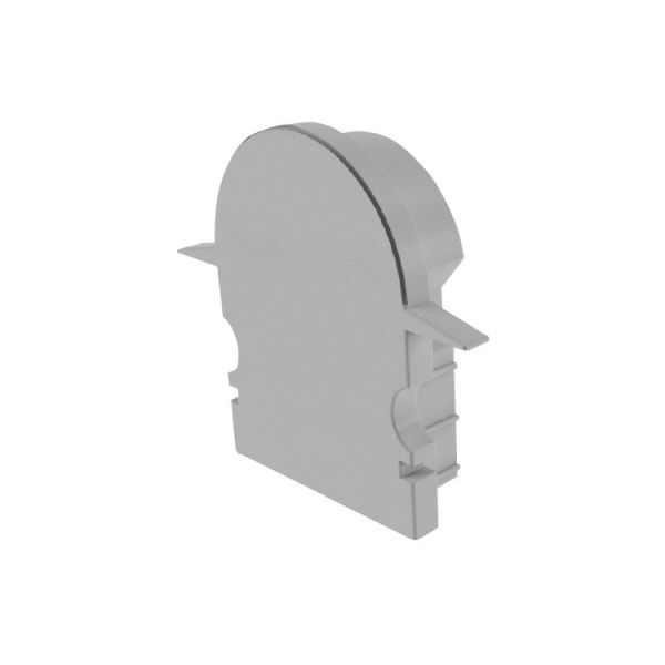 Deko-Light 979571 Profil Endkappe, Endkappe R-ET-02-12 Set 2 Stk, Grau, Kunststoff, Länge: 27 mm,