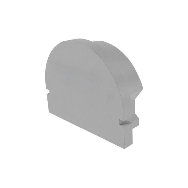 Deko-Light 979591 Profil Endkappe, Endkappe R-AU-01-15 Set 2 Stk, Grau, Kunststoff, Länge: 21 mm,