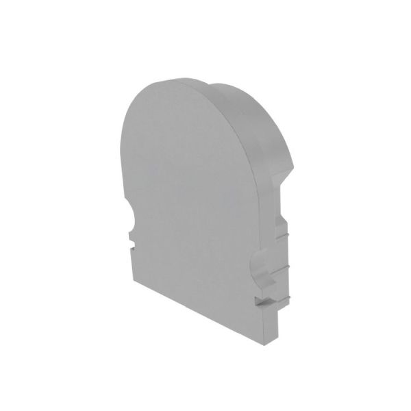 Deko-Light 979611 Profil Endkappe, Endkappe R-AU-02-15 Set 2 Stk, Grau, Kunststoff, Länge: 21 mm,