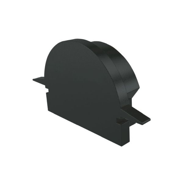Deko-Light 979632 Profil Endkappe, Endkappe R-ET-01-15 Set 2 Stk, Schwarz, Kunststoff, Länge: 30 m