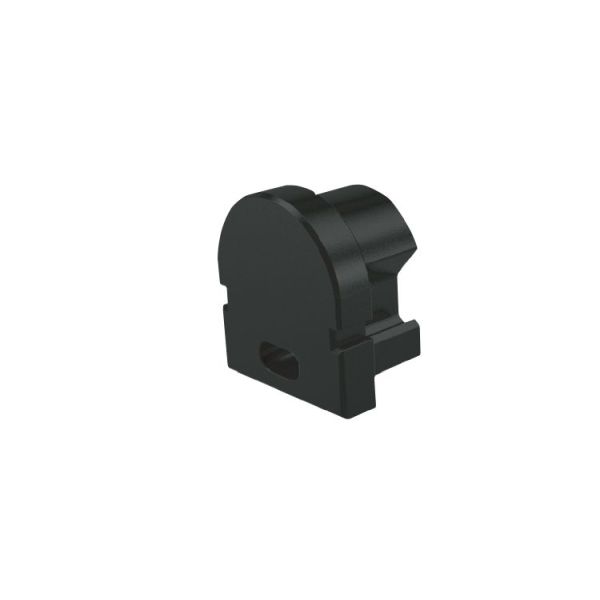 Deko-Light 979662 Profil Endkappe, Endkappe R-AU-01-05 Set 2 Stk, Schwarz, Kunststoff
