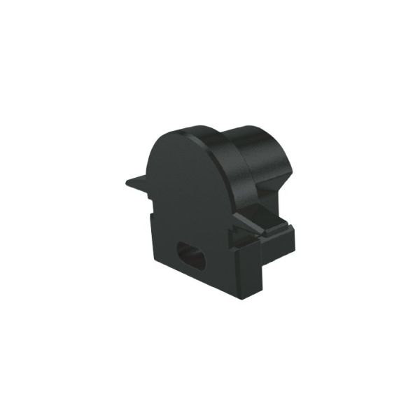 Deko-Light 979682 Profil Endkappe, Endkappe R-ET-01-05 Set 2 Stk, Schwarz, Kunststoff