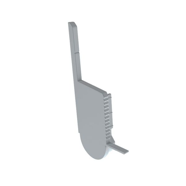 Deko-Light 979711 Profil Endkappe, Endkappe R-EL-03-10 Set 2 Stk, Grau, Kunststoff, Länge: 54 mm,