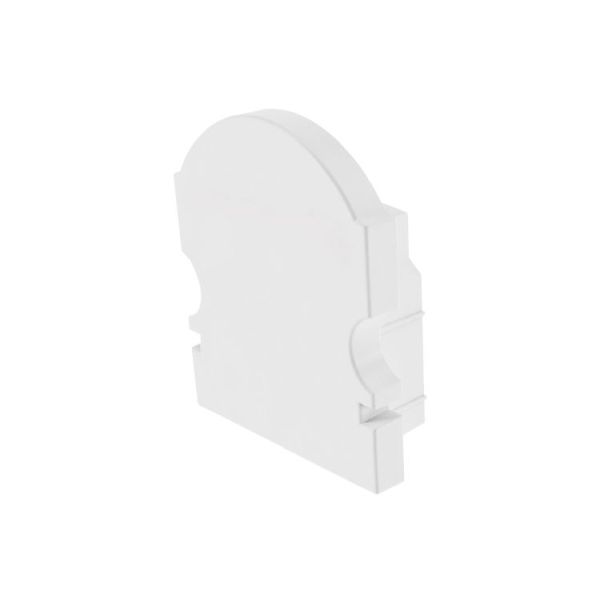 Deko-Light 980010 Profil Endkappe, Endkappe L-AU-02-10 Set 2 Stk, Weiß, Kunststoff, Länge: 16 mm,